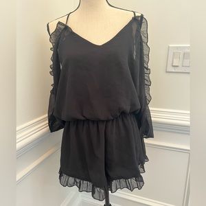 By Together Ruffled Off Shoulder Romper